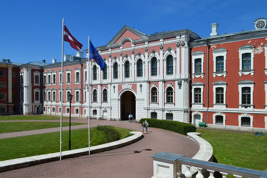 Jelgava is a city in central Latvia about 41 kilometres southwest of Riga. It is the largest town in the region of Zemgale(Semigalia). Jelgava was the capital of the united Duchy of Courland and Semigallia (1578–1795) and the administrative center of the Courland Governorate (1795–1918).
After centuries of Swedish, Polish-Lithuanian and Russian rule, a rule mainly executed by the Baltic German aristocracy, the Republic of Latvia was established on 18 November 1918 when it broke away and declared independence in the aftermath of World War I. However, by the 1930s the country became increasingly autocratic after the coup in 1934 establishing an authoritarian regime under Kārlis Ulmanis. The country's 'de facto' independence was interrupted at the outset of World War II, beginning with Latvia's forced incorporation into the Soviet Union, followed by the invasion and occupation by Nazi Germany in 1941, and the re-occupation by the Soviets in 1944 (Courland Pocket in 1945) to form the Latvian SSR for the next 45 years. The peaceful Singing Revolution, starting in 1987, called for Baltic emancipation from Soviet rule and condemning the Communist regime's illegal takeover. It ended with the Declaration on the Restoration of Independence of the Republic of Latvia on 4 May 1990, and restoring 'de facto' independence on 21 August 1991.

The Scotch Mist Gallery contains many photographs of historic buildings, monuments and memorials of Poland and countries that previously comprised the Polish-Lithuanian Commonwealth.