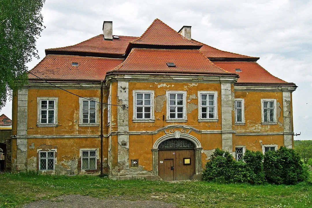 Jesenice village in Rakovník District, Czech Republic.