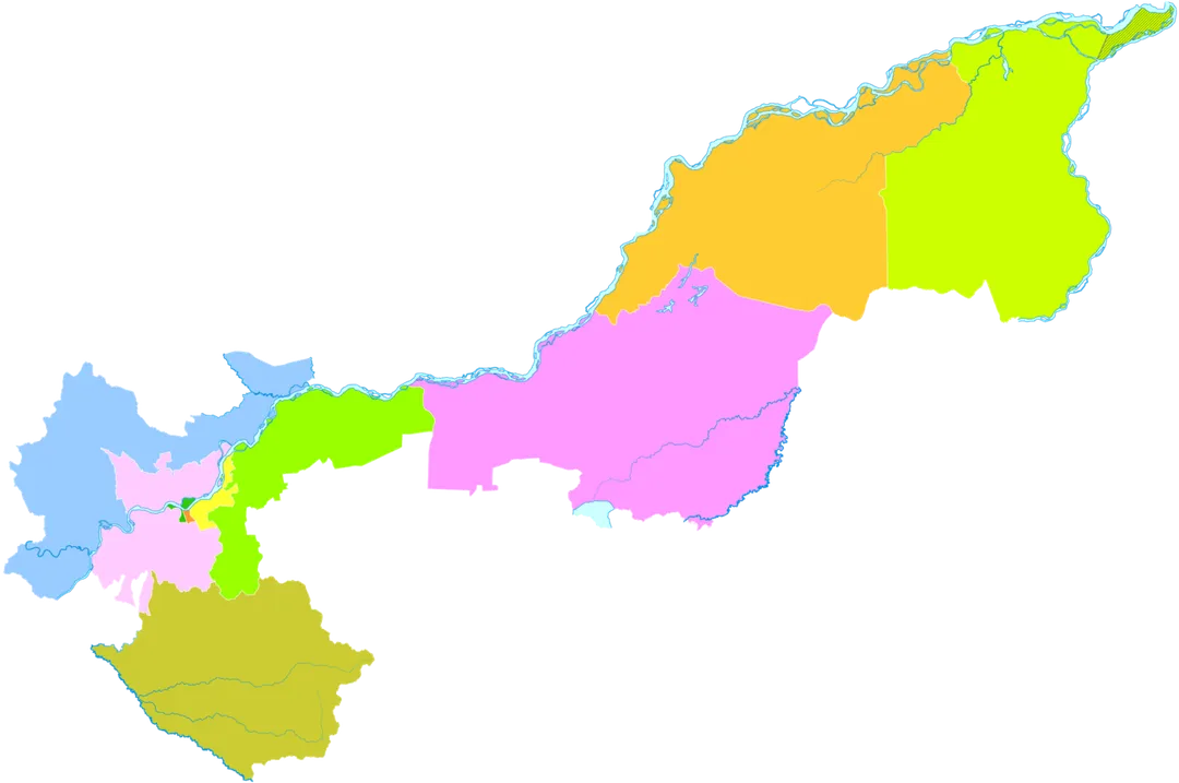 administrative divisions of Jiamusi City, Heilongjiang, China