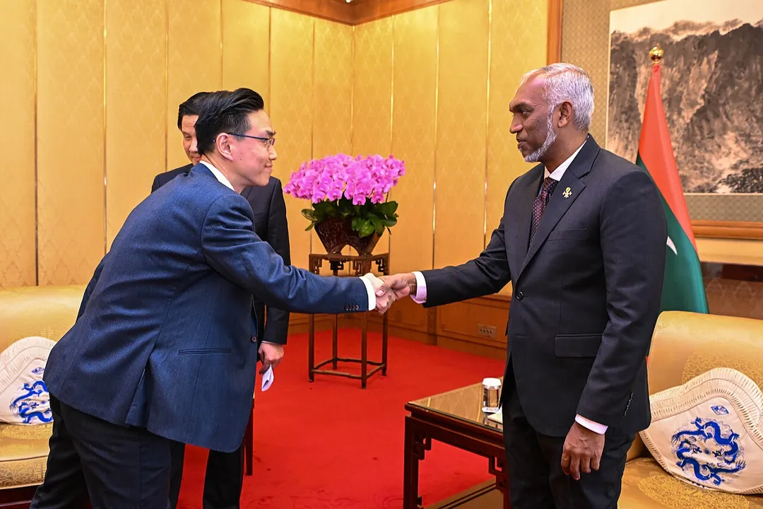 Chen Jianguang meets Mohamed Muizzu