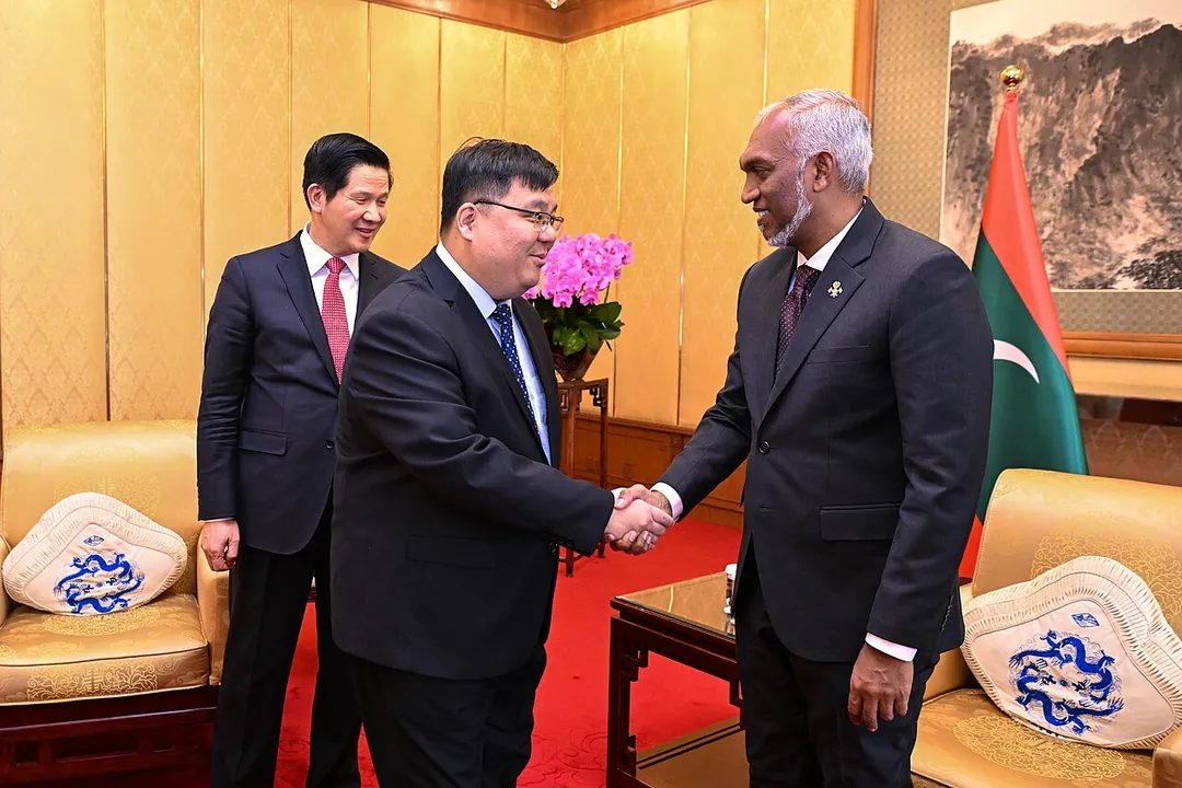 Chen Jianguang meets Mohamed Muizzu