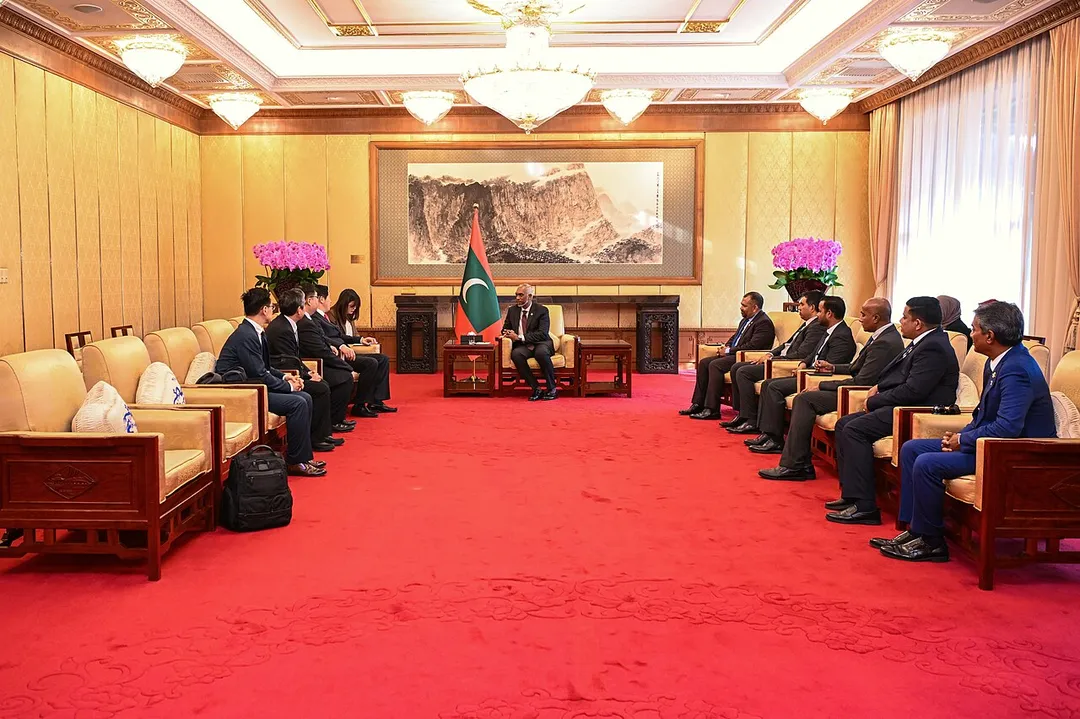 Chen Jianguang meets Mohamed Muizzu