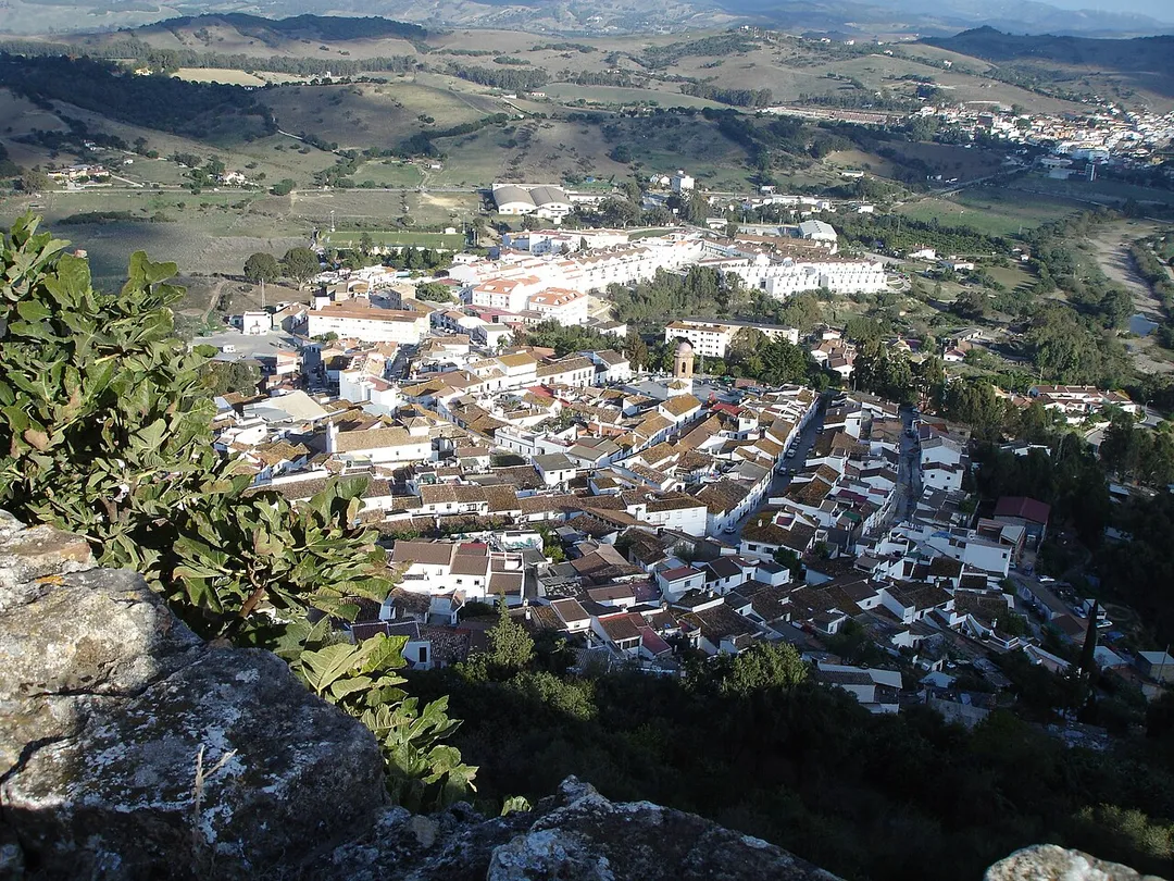 Vista de Jimena de la Frontera desde su castillo