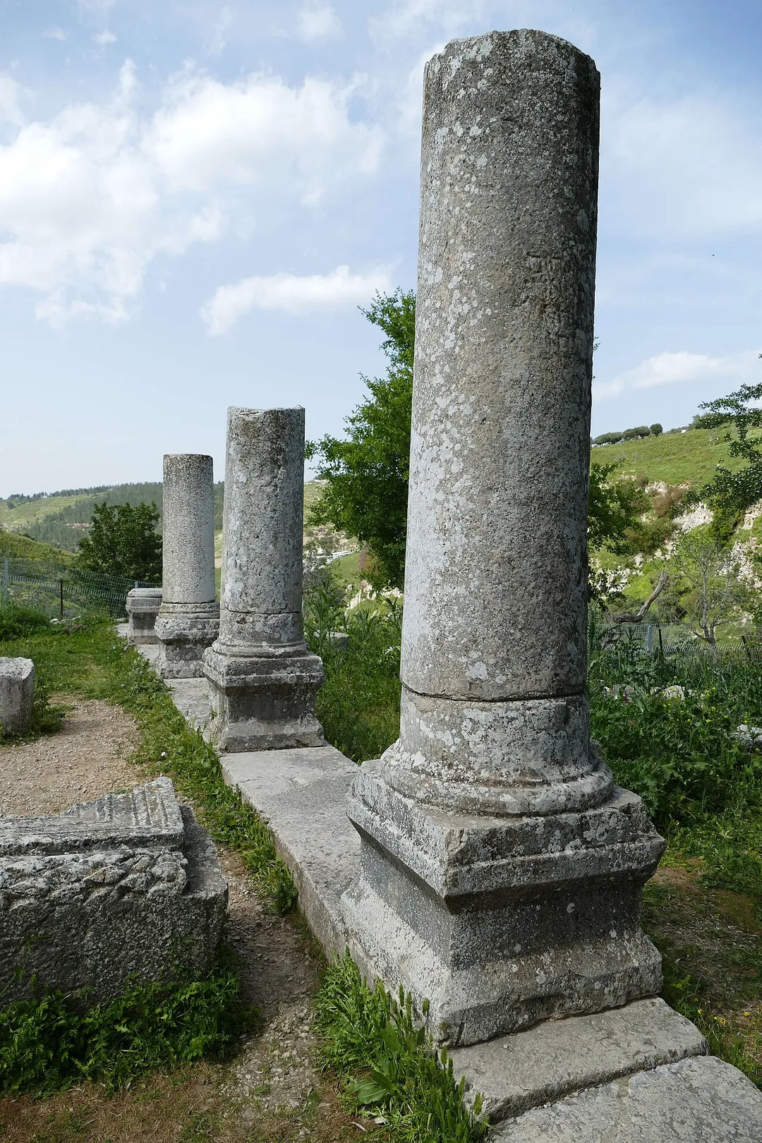 Ancient synagogue in Jish (Gush Halav), Israel.