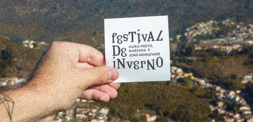 Logo do Festival de Inverno da UFOP. 2019 
A primeira com o anexo do nome de Monlevade