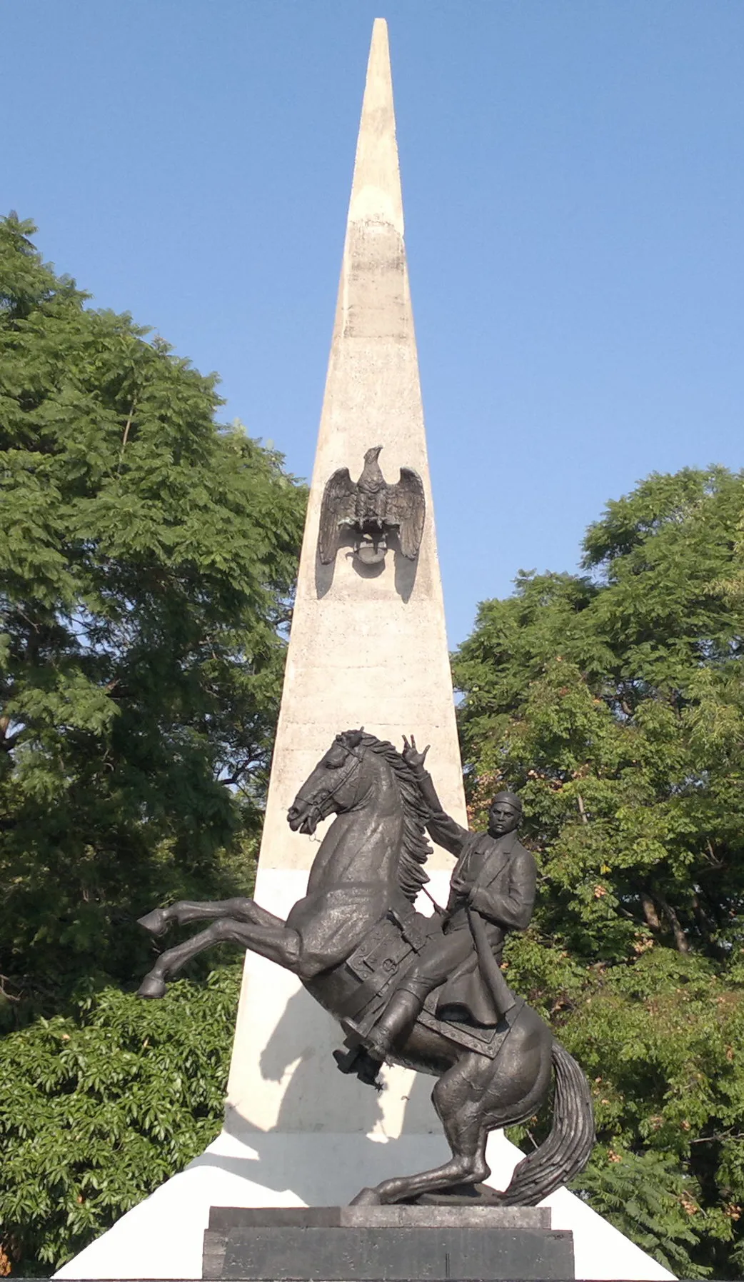 Monument to the general Dom José Maria Morelos y Pavón in Morelos Park, in La Mesa, 
Baja California, Mexico