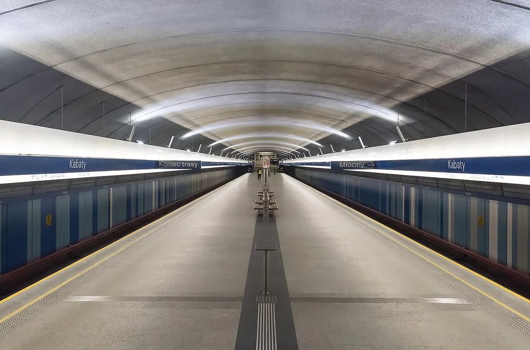 Kabaty metro station in Warsaw