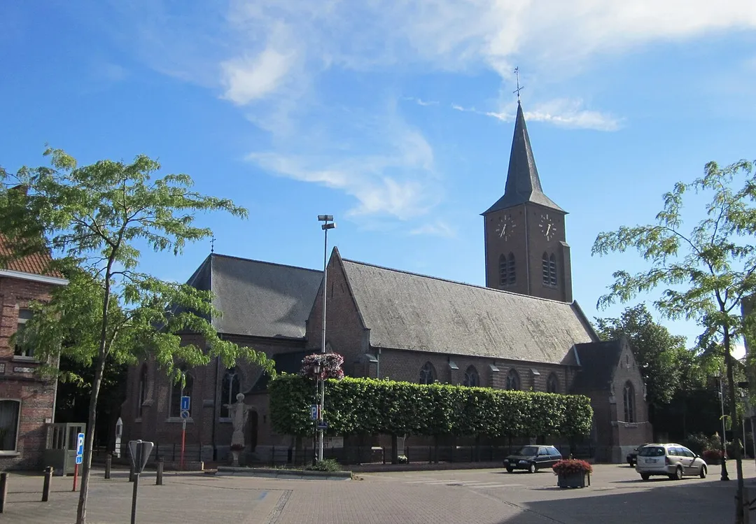 Saint John the Baptist church in Kachtem, Belgium