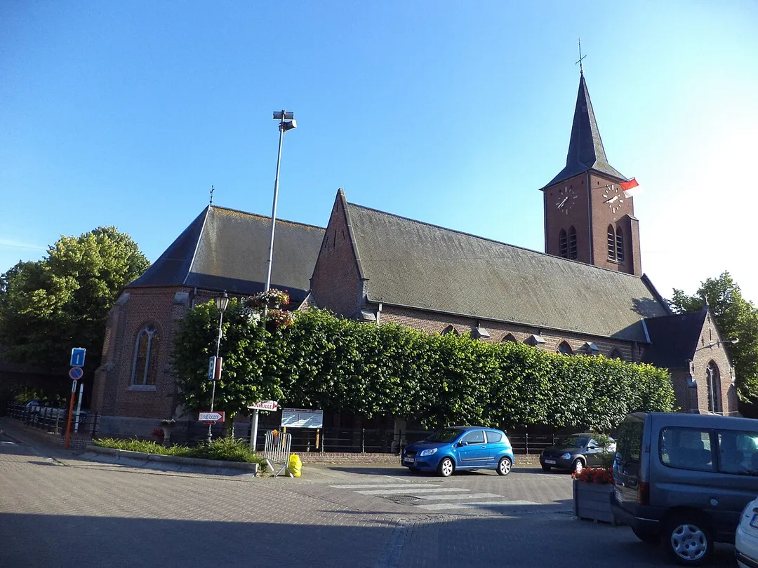 afbeelding van de Sint-Jan-de-Doperkerk te Kachtem