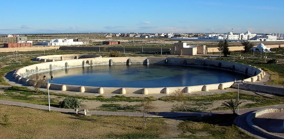 Smallest of the two Aghlabid cisterns, Kairouan, Tunisia
