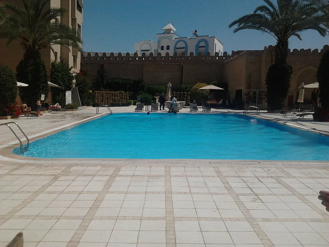 La piscine principale
A l'Hotel Kasba à Kairouan
