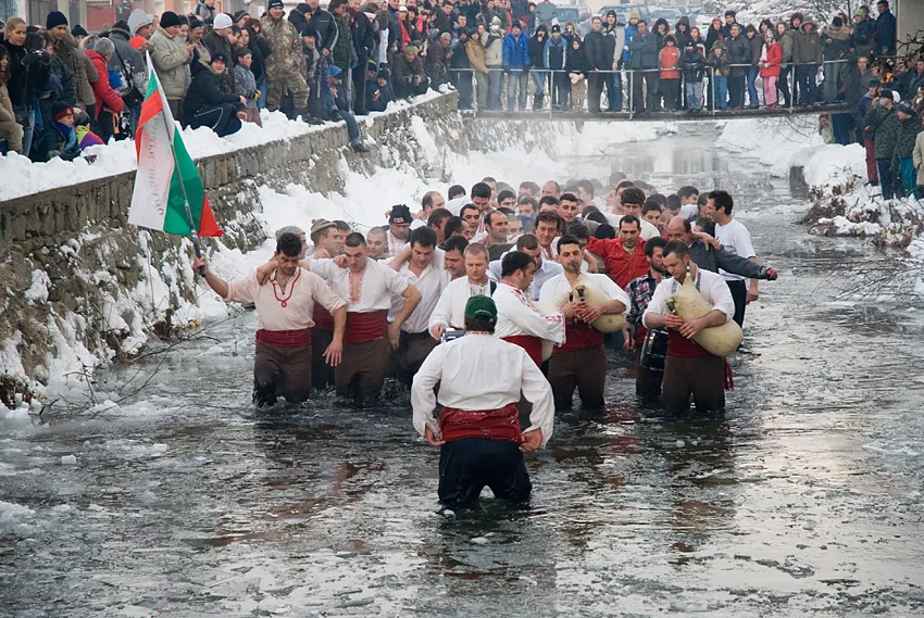 Celebrating the Epiphany in Kalofer, Bulgaria.