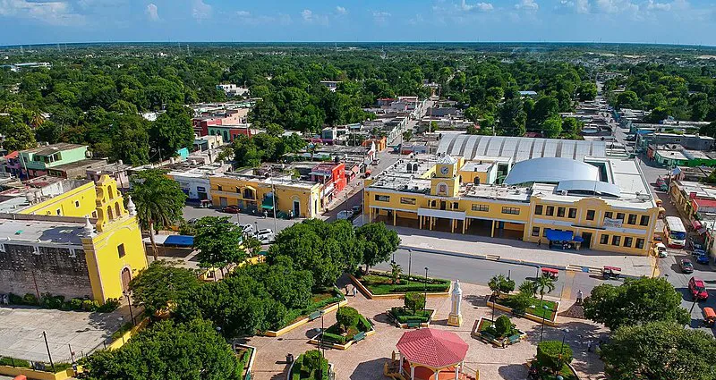 Foto panorámica del centro de Kanasín