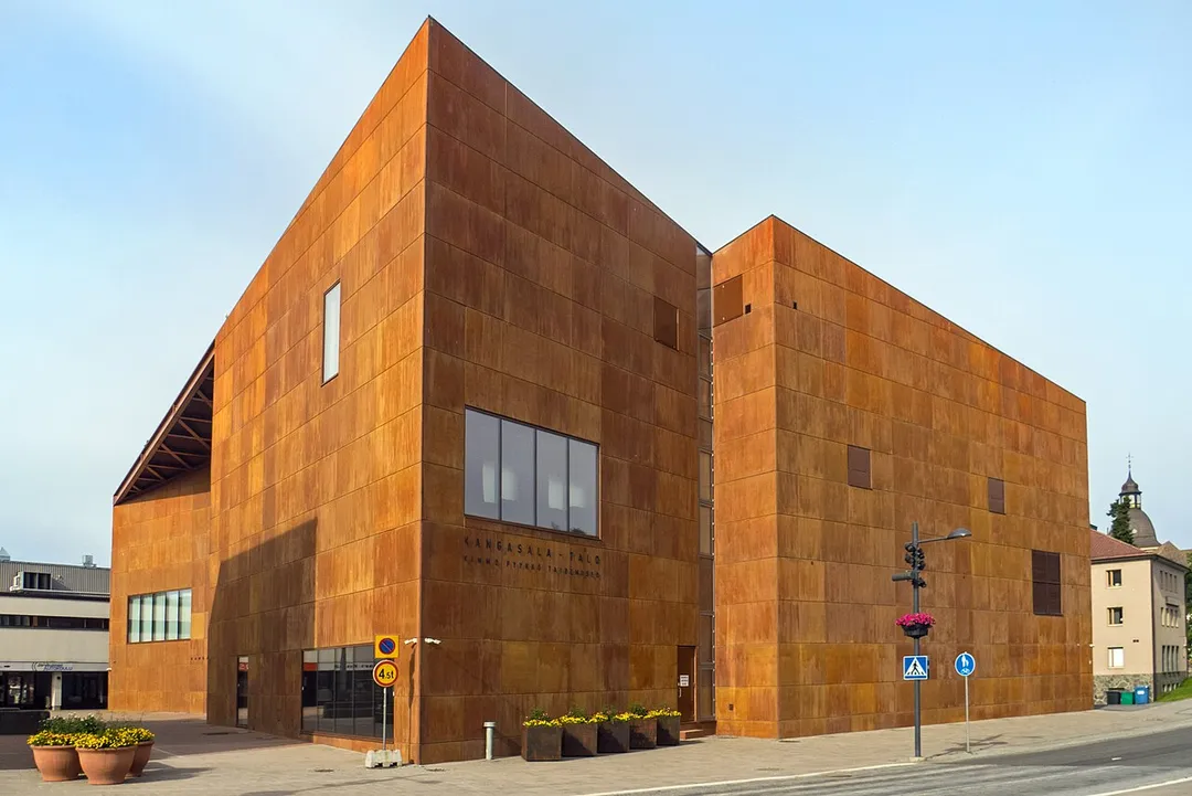 Kangasala-talo, cultural building in Kangasala, Finland, by Heikkinen &amp; Komonen Architects.