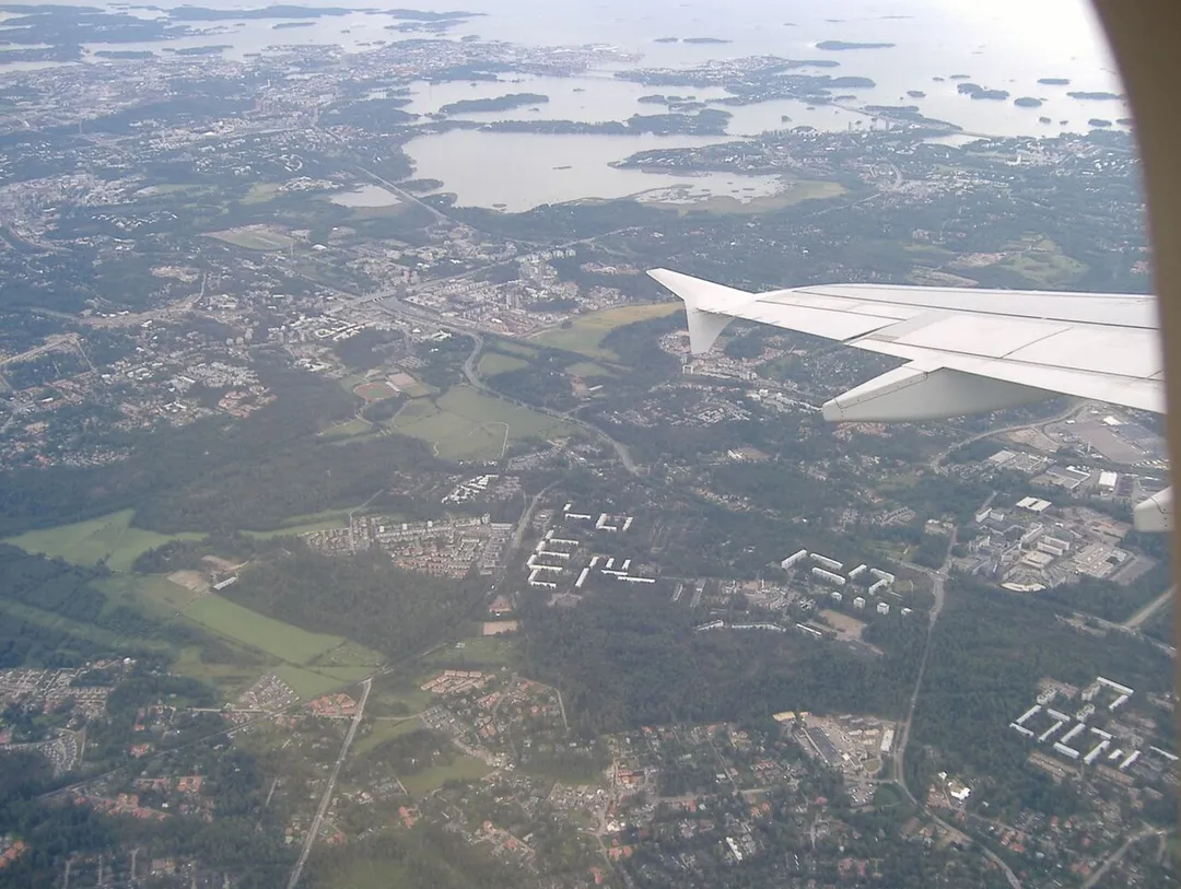 Karakallio and Kilo in Espoo, Finland from air