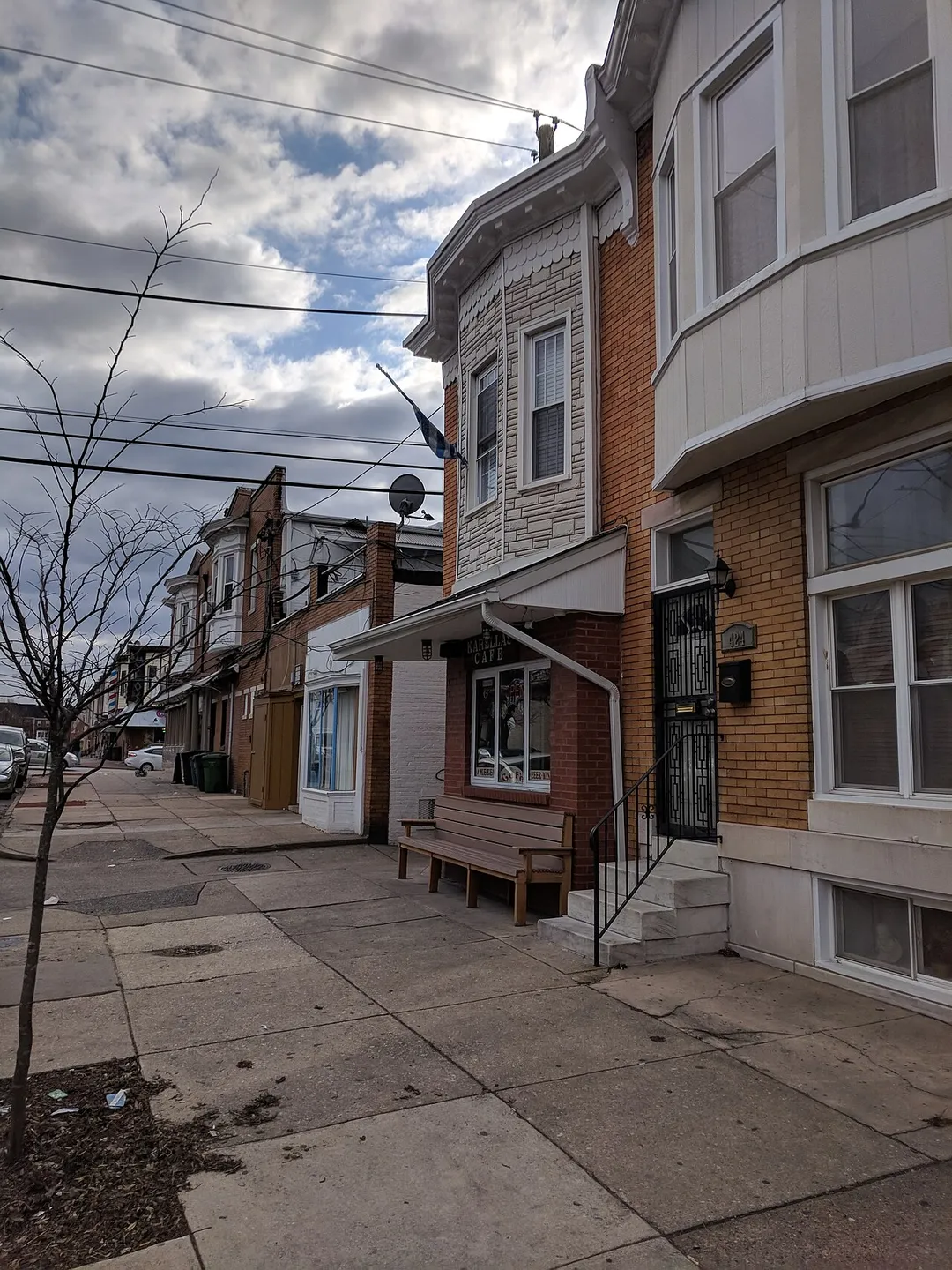 Karellas Cafe, a Greek restaurant in Greektown, Baltimore, Maryland.