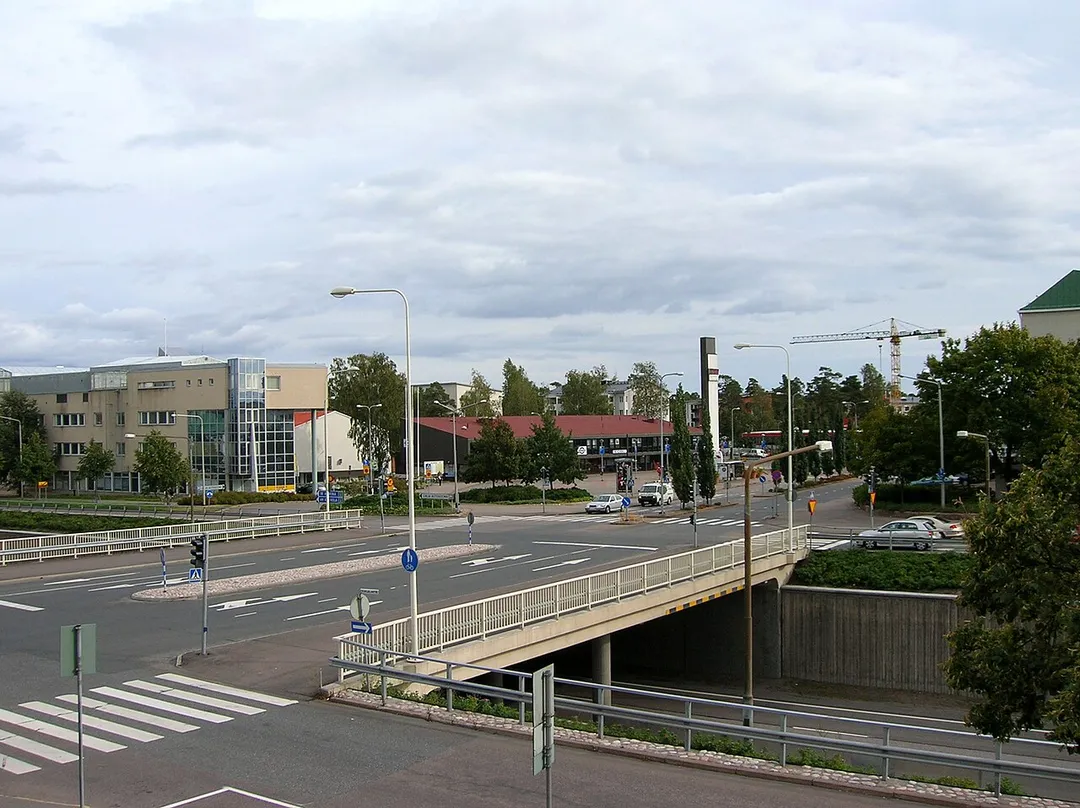 A view of central Karhula, a district of Kotka, Finland