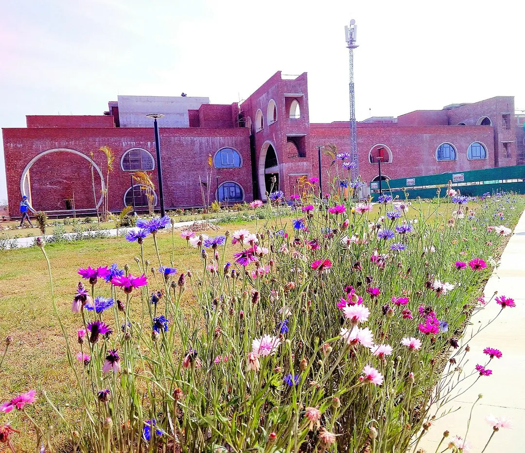 New campus of IIM Kashipur at Kundeswari, Kashipur (Uttarakhand). Side of the Academic Building
