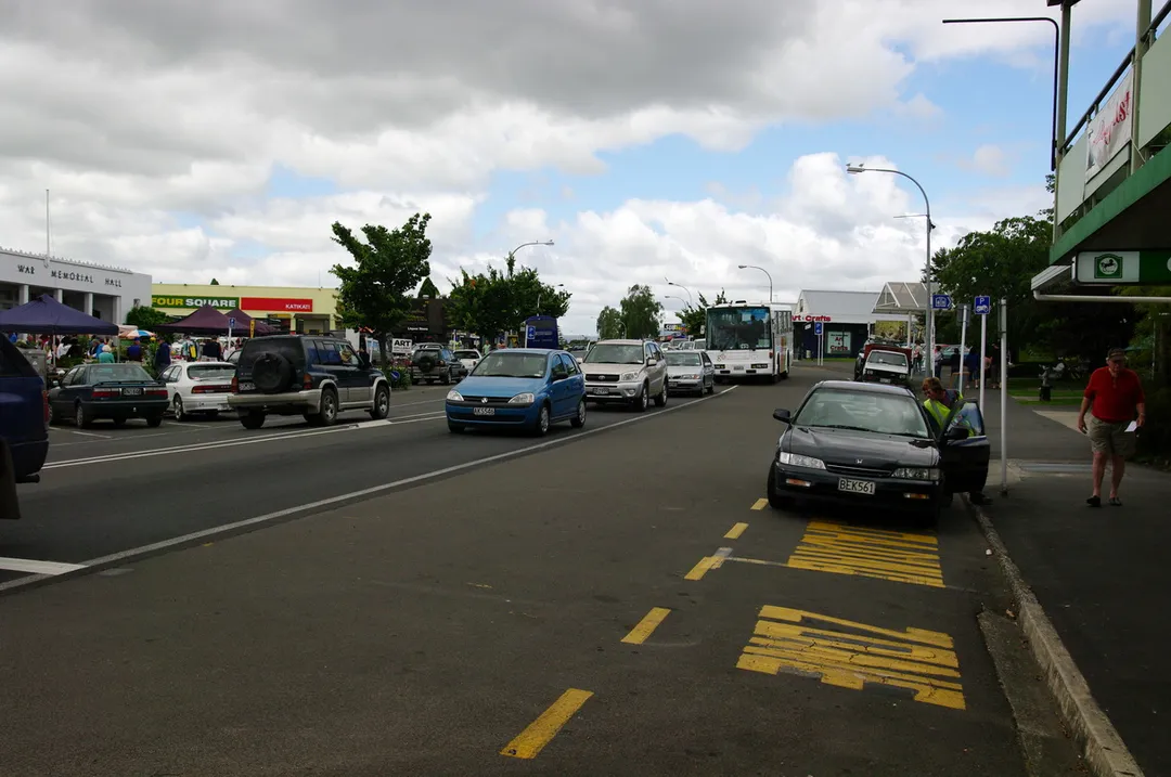 Hauptstraße von Katikati, Neuseeland