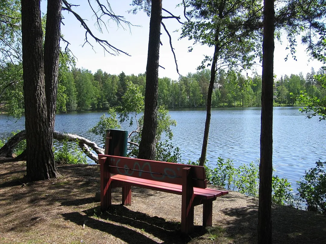 Lake Gallträsk in Kauniainen, Finland