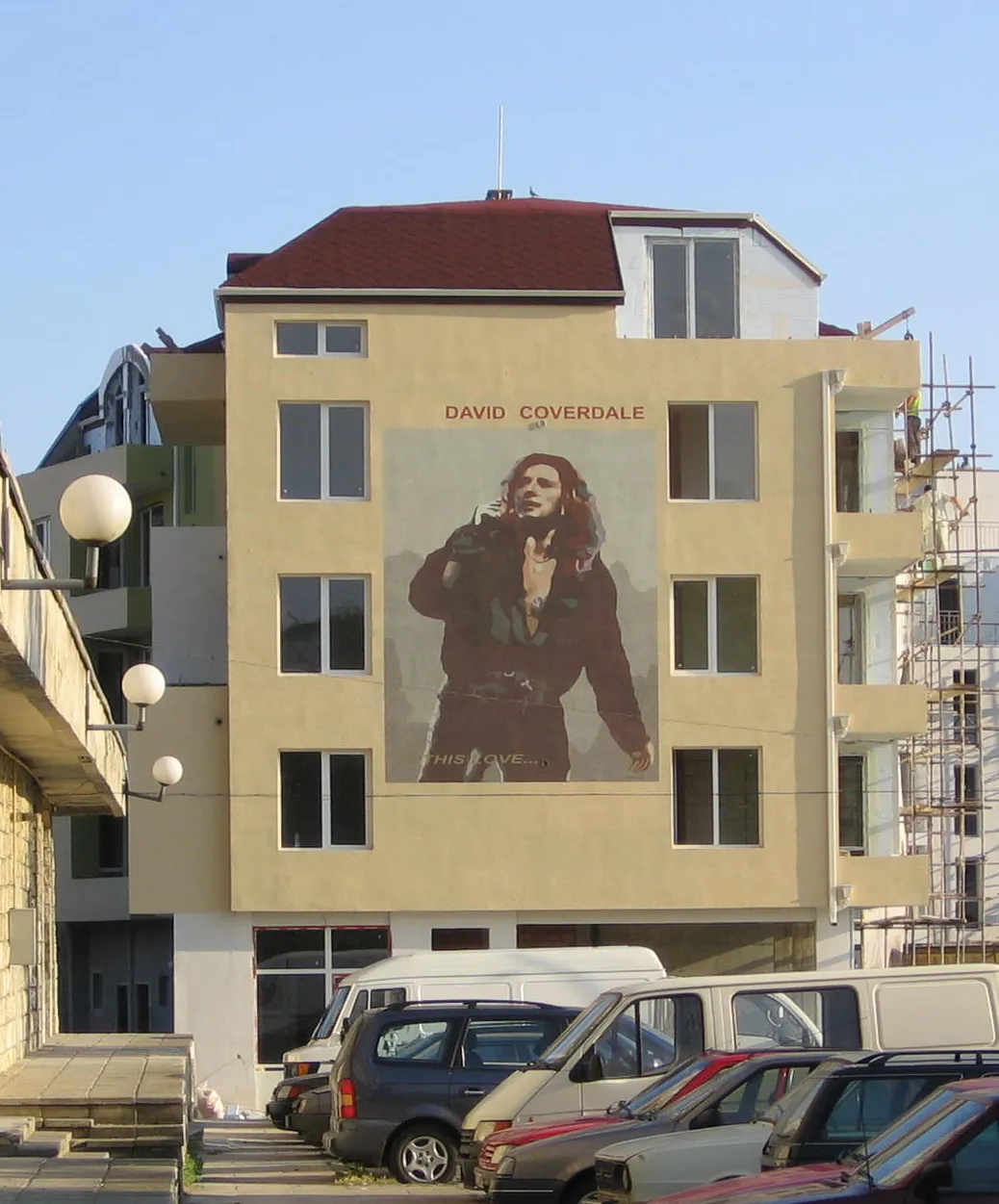David Coverdale mural in Kavarna, Bulgaria