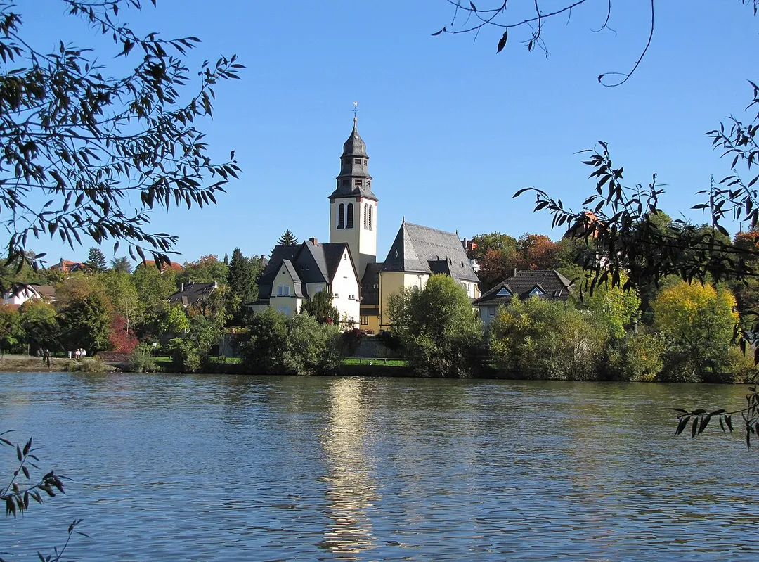 "Herz Jesu Kirche", Kelsterbach am Main, Hesse, Germany.
