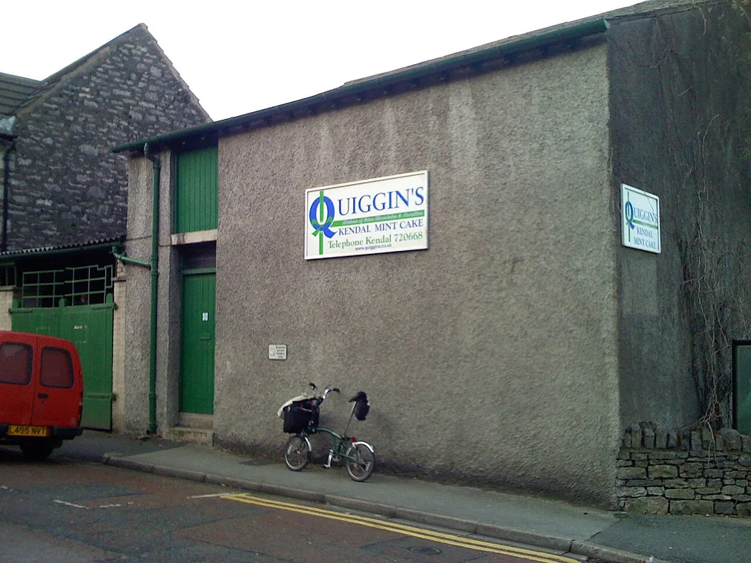 Site of Quiggin's Kendal mint cake factory, in Kendal, North England.