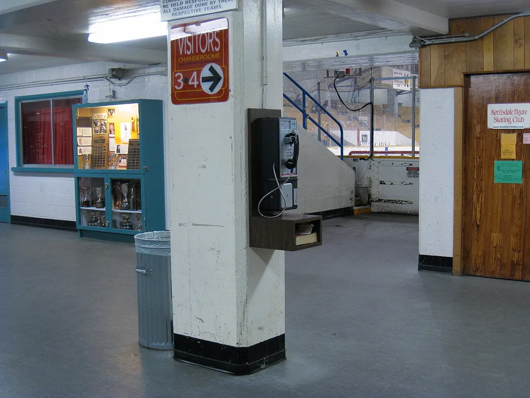 pay phone at Kerrisdale Arena