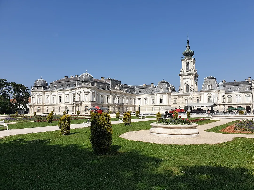The Festetics Palace in Keszthely, Hungary.