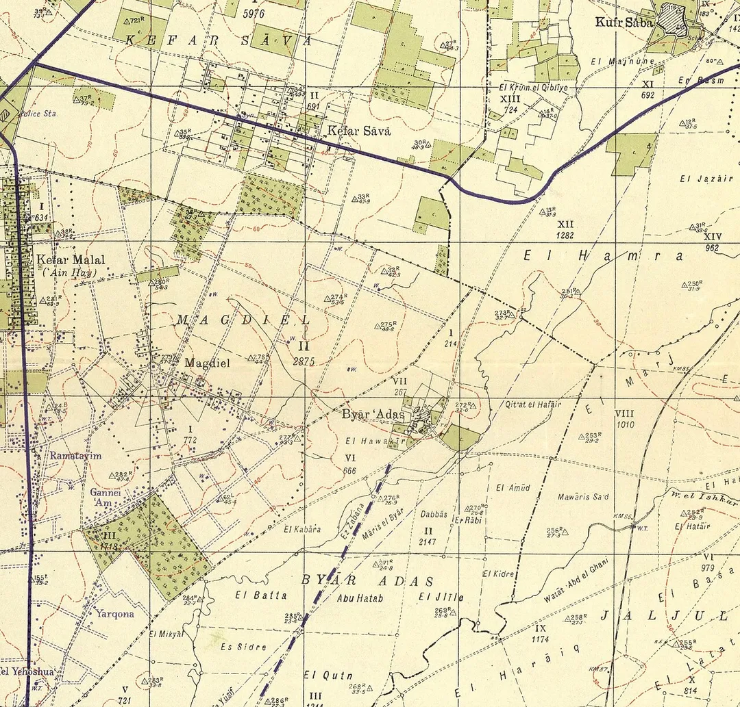 Biyar 'Adas 1942 1:20,000