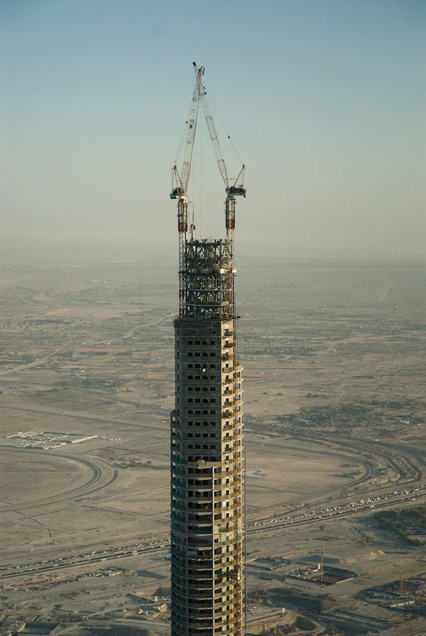 The Burj Khalifa from 2000 feet