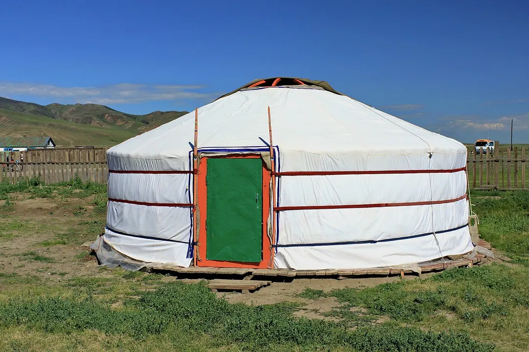 Yurt. Kharkhorin, Övörkhangai Province, Mongolia.