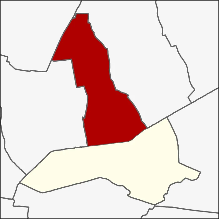 Map of the district (khet) of Bang Kapi, Bangkok, Thailand, highlighting the subdistrict (khwaeng) of Khlong Chan.