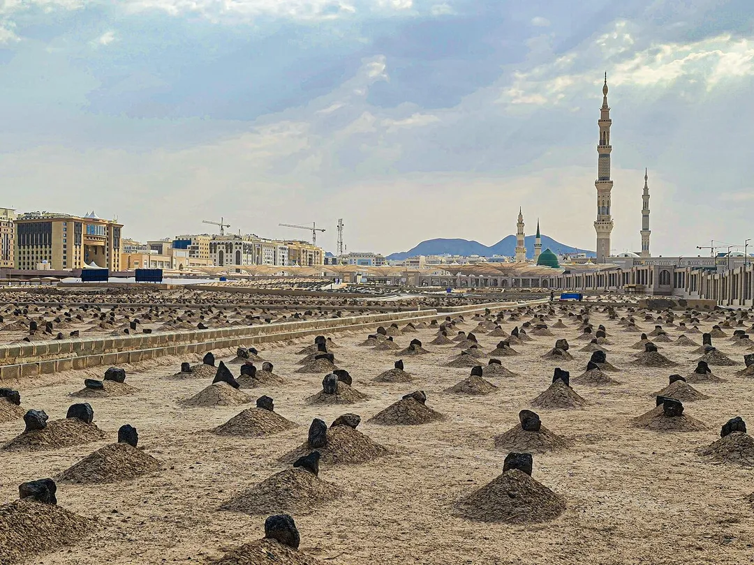 Al-Baqi Cemetery in Medina, Saudi Arabia. July  20, 2021.