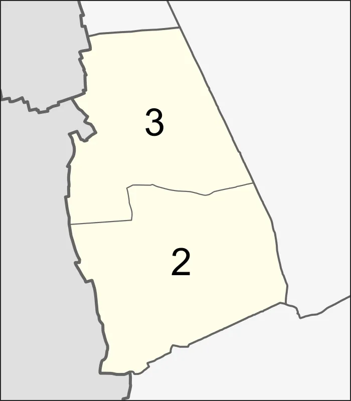 Map of the district (khet) of Nong Khaem, Bangkok, Thailand, with the subdistricts (khwaeng) numbered.
2. Nong Khaem3. Nong Khang Phlu

Missing numbers are subdistricts now belonging to the district of Bang Khae.