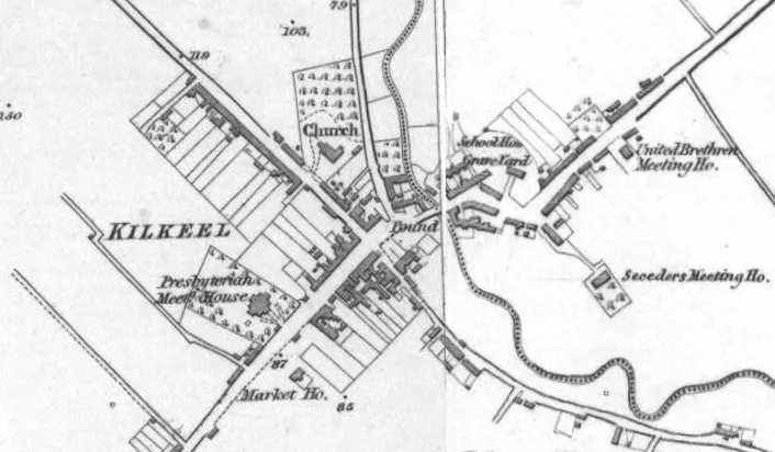 1834 survey map of Kilkeel