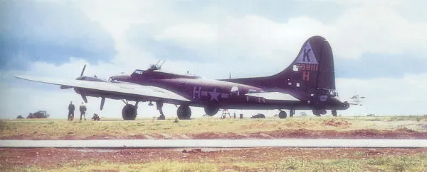 B-17G of the 379th Bomb Group, RAF Kimbolton, England.