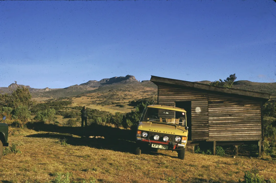 Sudek and Lower Elgon from the Old Elgon Hut, burned down 1975, on the Kimilili approach