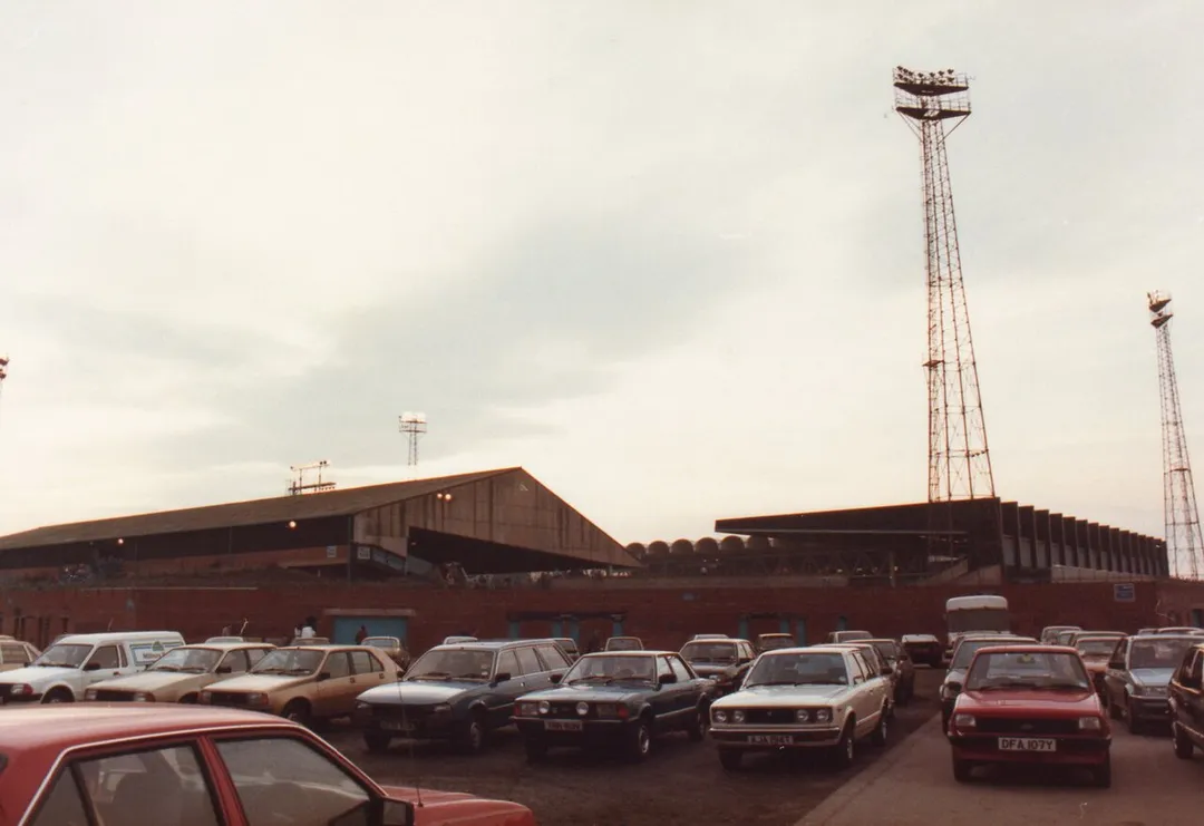 Maine Road Stadium, Manchester in 1985.