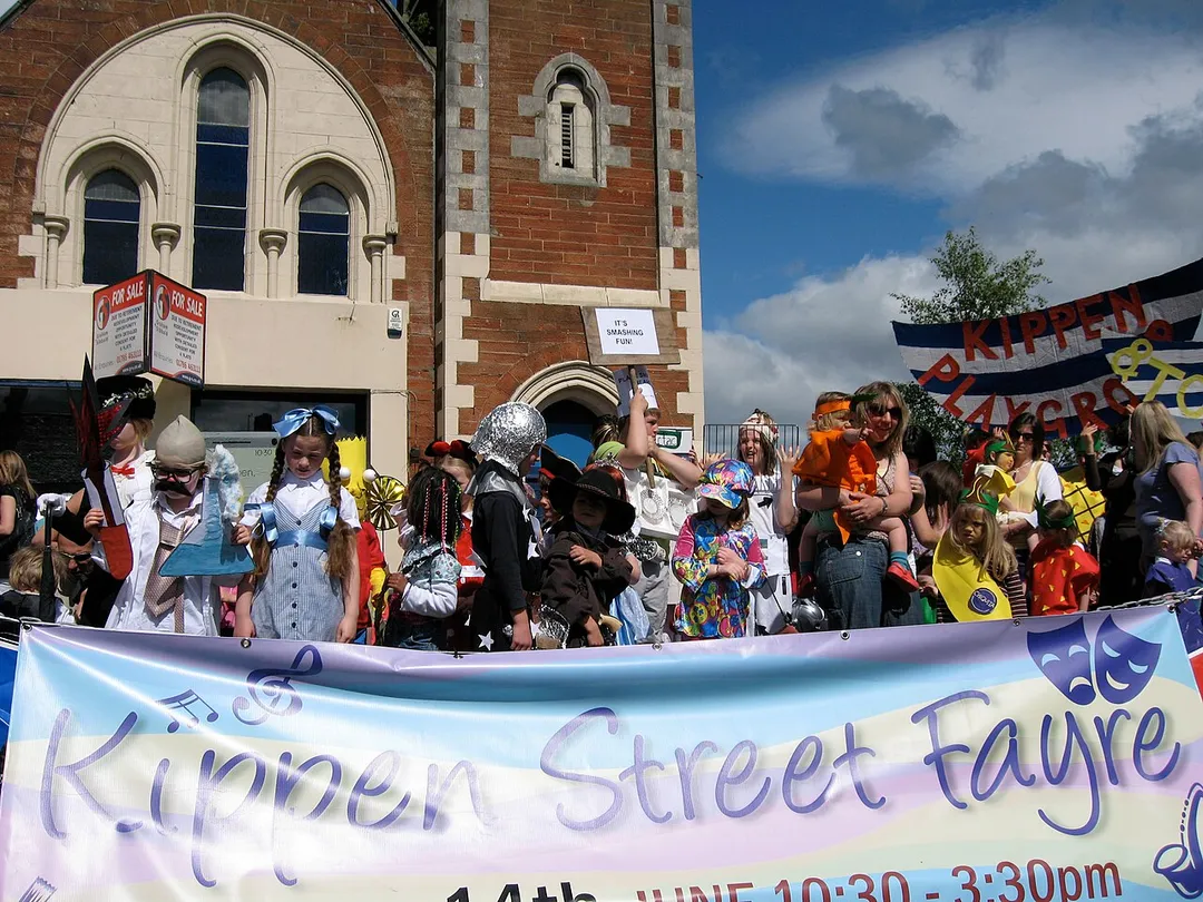 The fancy dress parade at the Kippen Street Fayre 2008