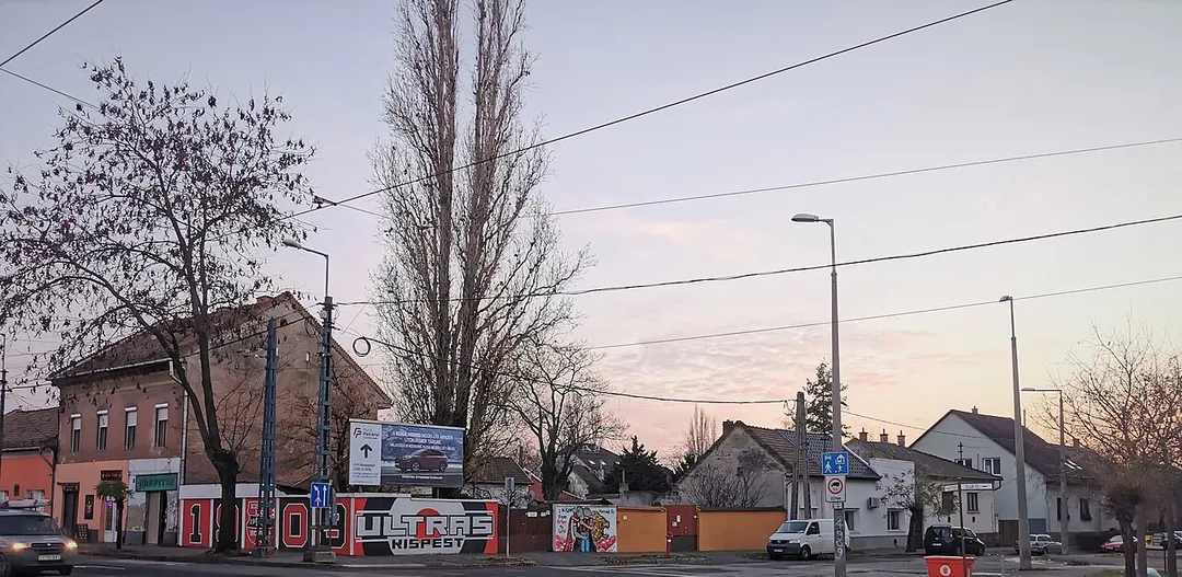 Ultras Kispest. Üllői út, Budapest.
