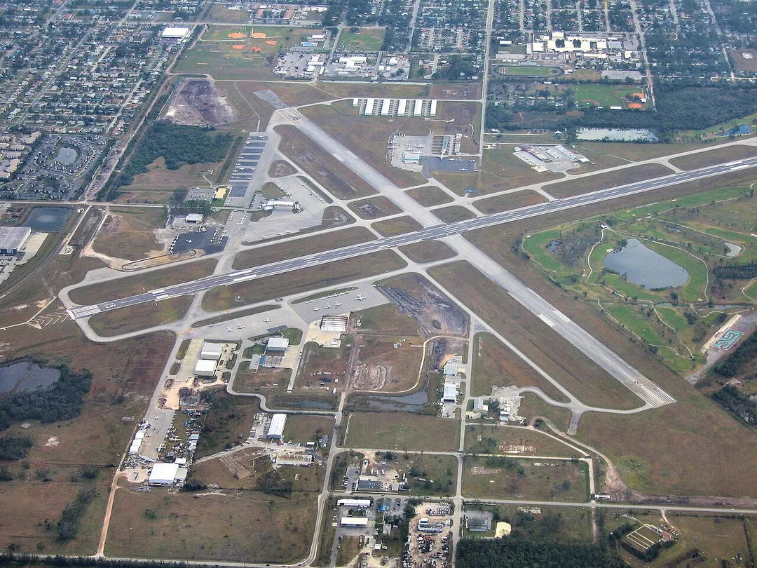 Aerial view of Kissimmee Gateway Airport