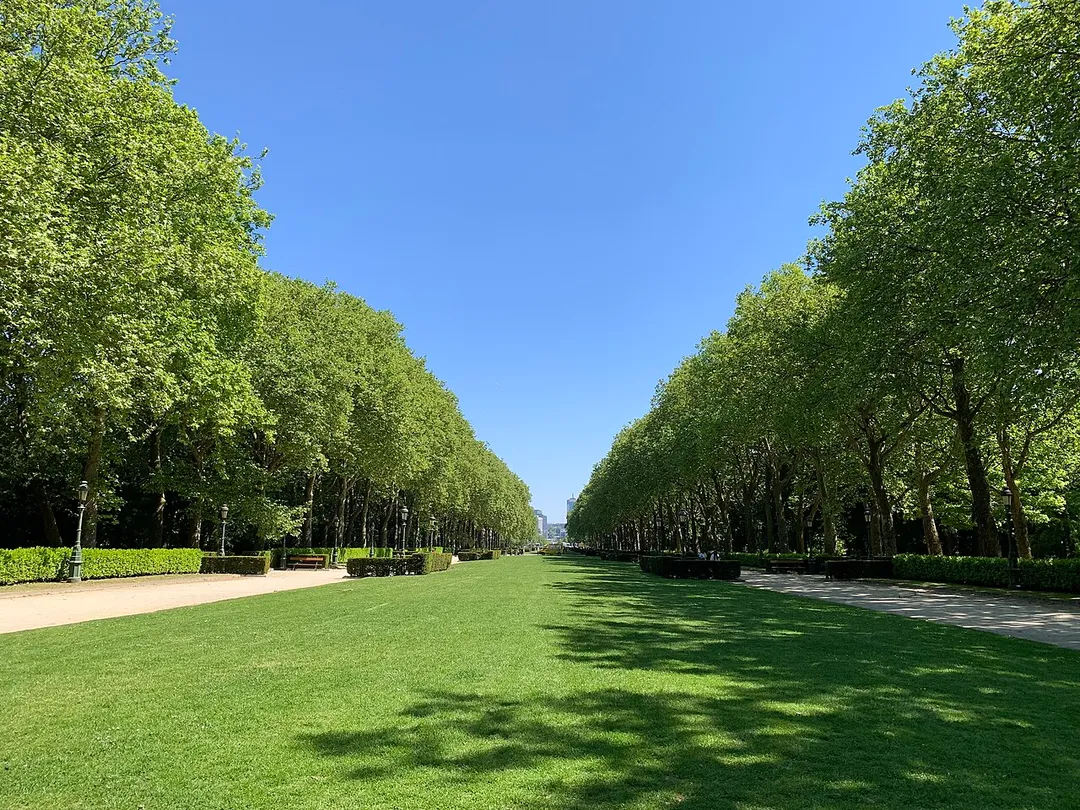 View of Elisabeth Park in Brussels