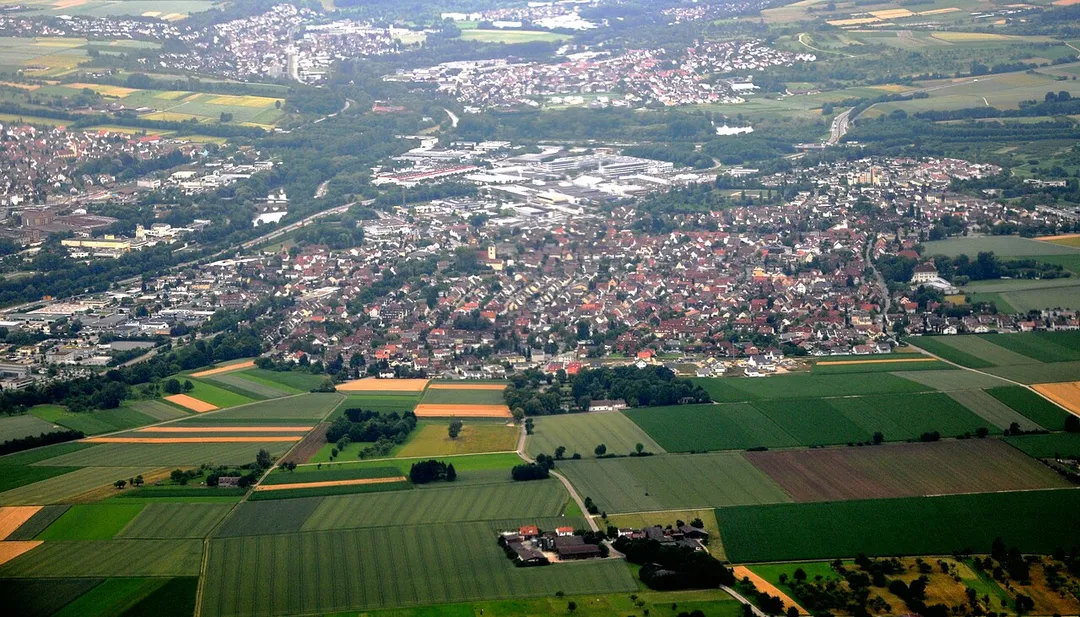 Köngen, Luftbild