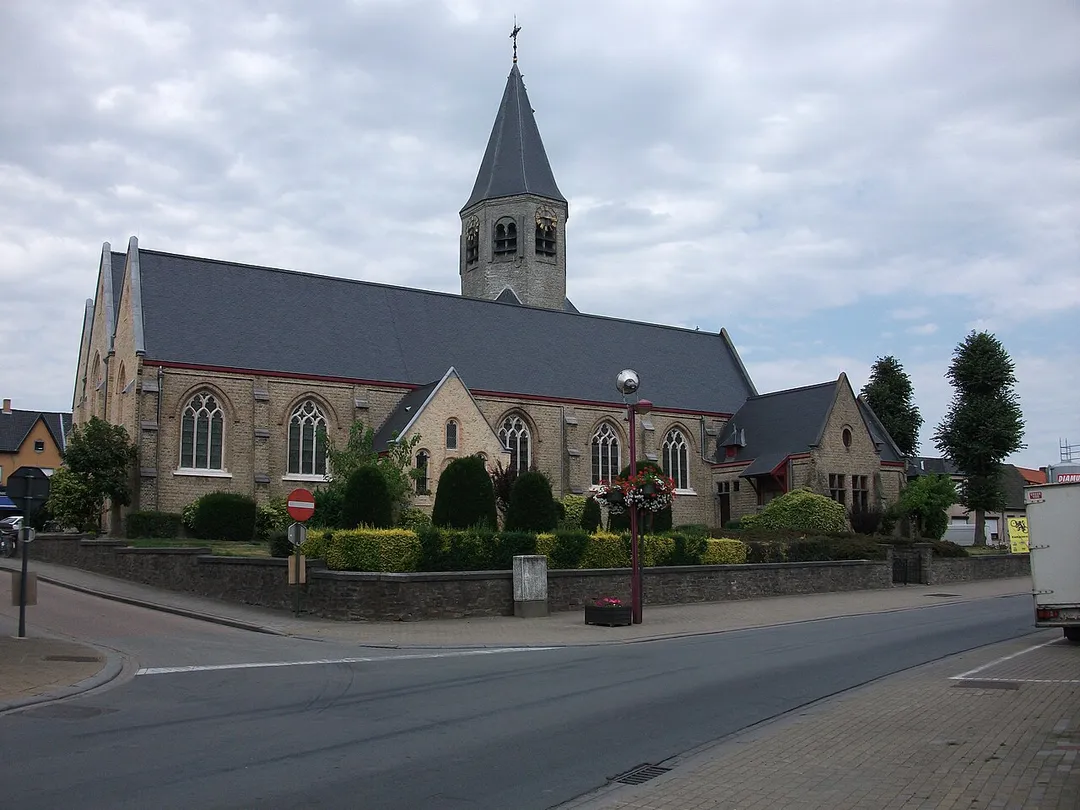 Saint-Martin of Tours-church in Koolskamp, West-Flanders, Belgium