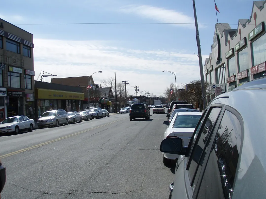 Broad Avenue at downtown Palisades Park, New Jersey