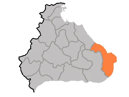 Gosung (north korean) county map