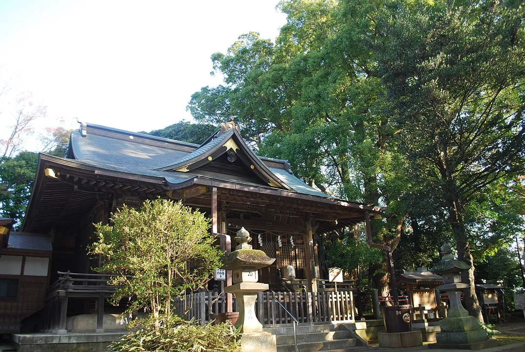 Kozaki-shrine and NanjyaMonjya-tree,Kozaki-town,Japan