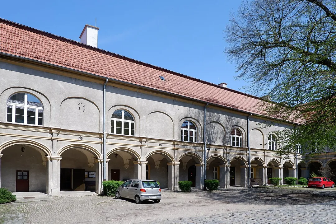 Courtyard of the Krapkowice Castle