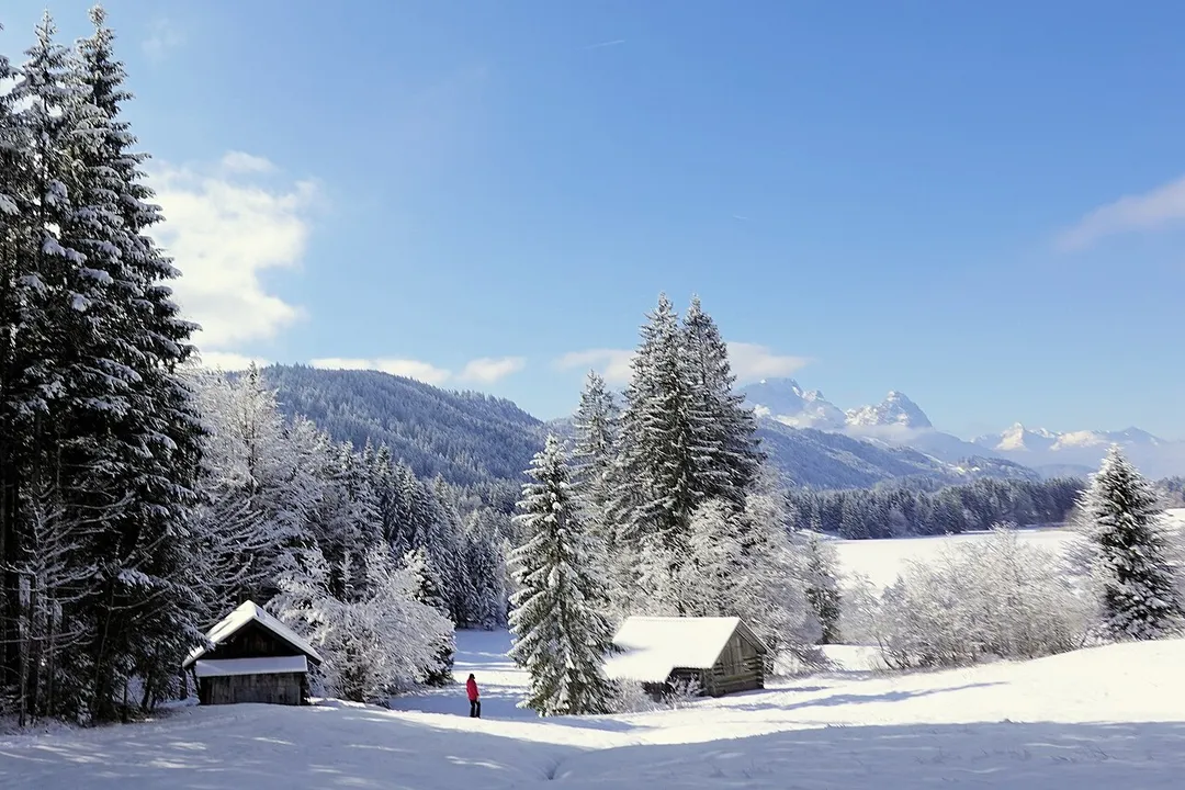 Weg zum Geroldsee bei Krün (Oberbayern)
